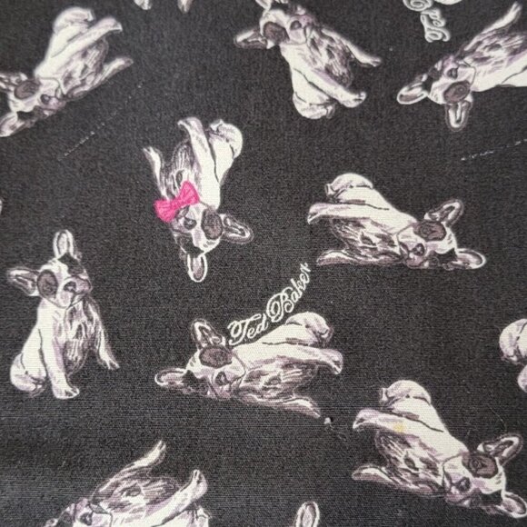 Ted Baker Oxblood Leopard Print Clutch - See Photos, Some Fading But Still Great - Picture 4 of 12